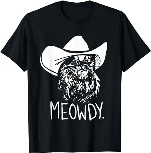 Meowdy Texas Cat Meme T Shirt Sweat 35992