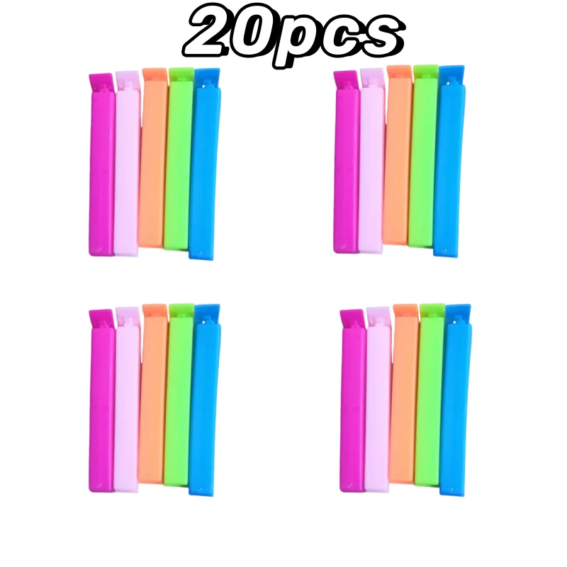 5-30 Stuks Kleurrijke Afdichting Clips Vochtbestendige Vers Houden Snack Bag Sealer Klem Voor Plastic Zakken Herbruikbare keuken Accessoire