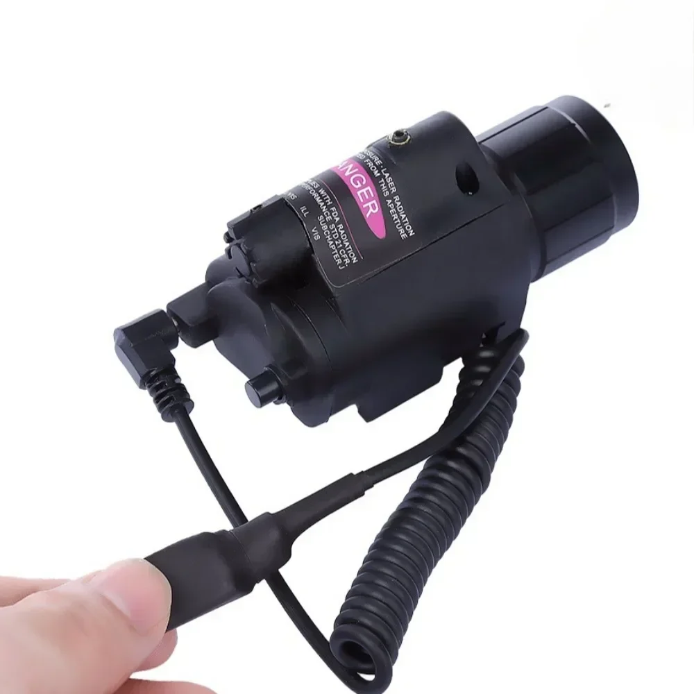 Tactical LED Flashlight Combo Red Dot La-ser Sight Pistol 3 Modes Gun Light for Outdoor Shoting Fit 20mm Rail