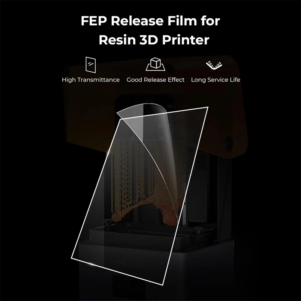 5Pcs FEP Film Release Films 200x140x0.15mm For Creality Halot-one/LD-002R/LD-002H LCD SLA DLP 3D Printer Parts Accessories