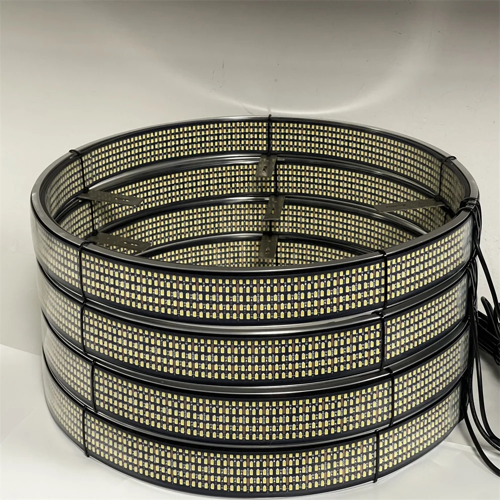 NEWEST Double 5 Row Double Sided LED Wheel Rings 17inch Pure White Color Car Rim Light Kit For Truck Pickup