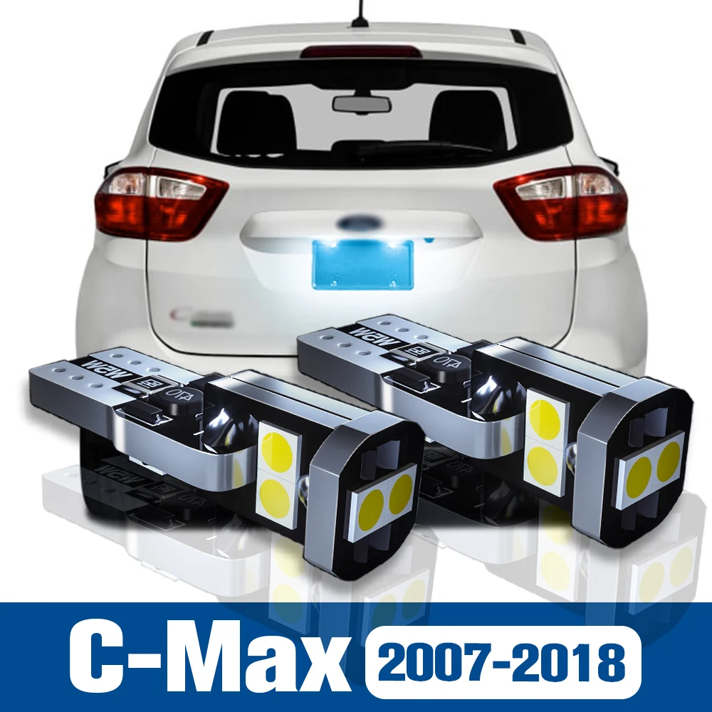 

2pcs LED License Plate Light Lamp Accessories Canbus For Ford C-Max CMax 2007 2008 2009 2010 2011 2012 2013 2015 2016 2017 2018