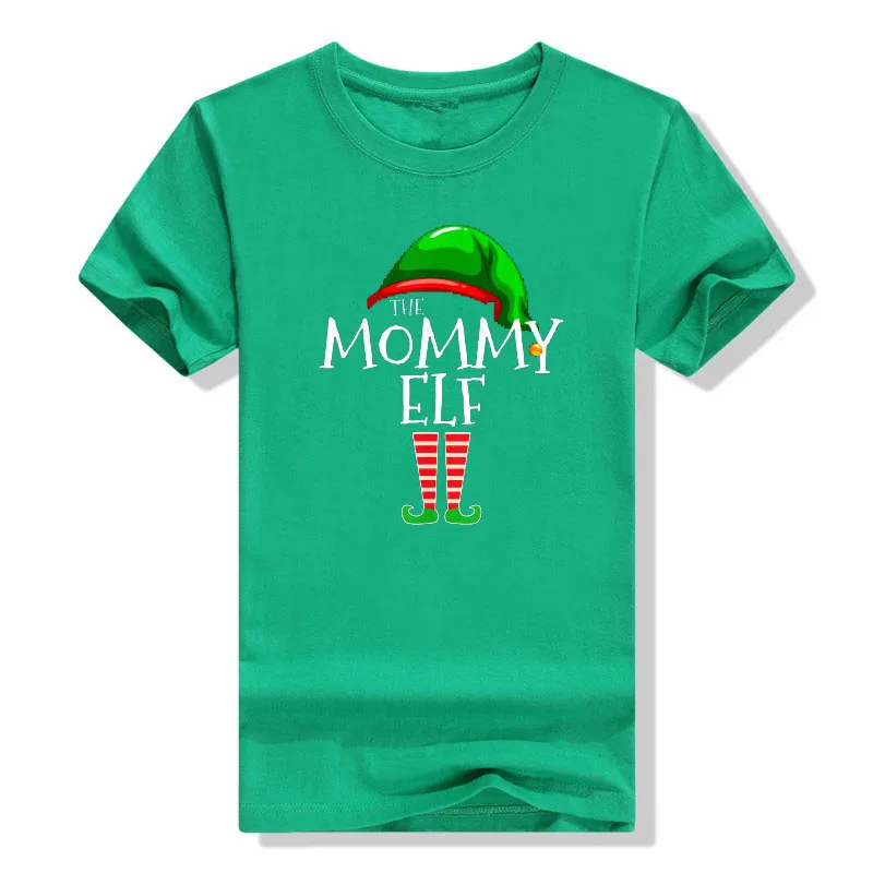 Mommy Mama Cool Dad Elf Matching Family Group Christmas Party T-Shirt Gifts Mom Daddy Cute Xmas Costume Graphic Tee Y2k Tops