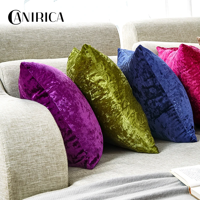 Velvet Cushion Cover for Sofa Decorative Pillows for Living Room 45x45 Decorative Kussenhoes Nordic Home Decor