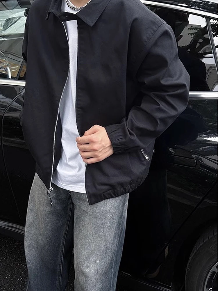 

Cleanfit Bla ort Baseball Jaet Men's Spring Autumn Adstrative Clip-Ons American High Street Sle Outerwear