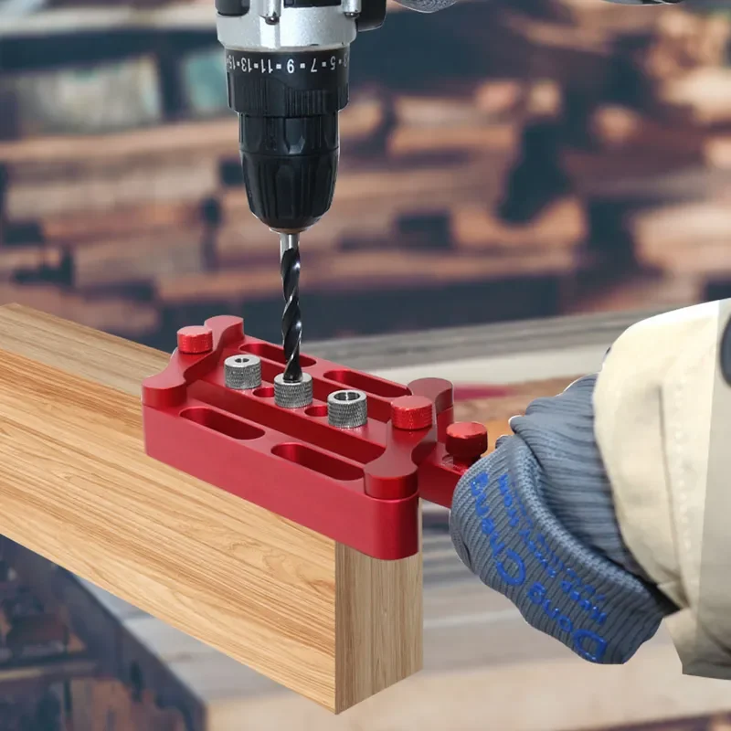 Self Centering Doweling Jig Metric Drill Guide 6/8/10mm Pin Wood Hole Puncher Drilling Positioner Accurate New Woodworking Tool