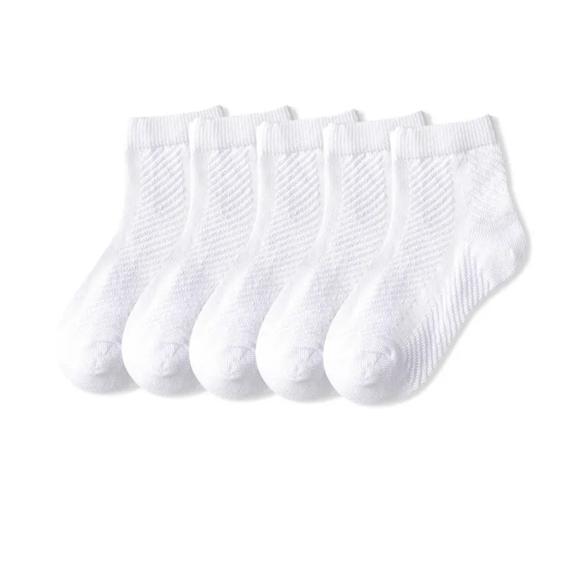 5 Pairs/Lot Children Socks Boy Girl Cotton Fashion Breathable Mesh Socks Spring Summer High Quality 1-12Years Kids Birthday Gift