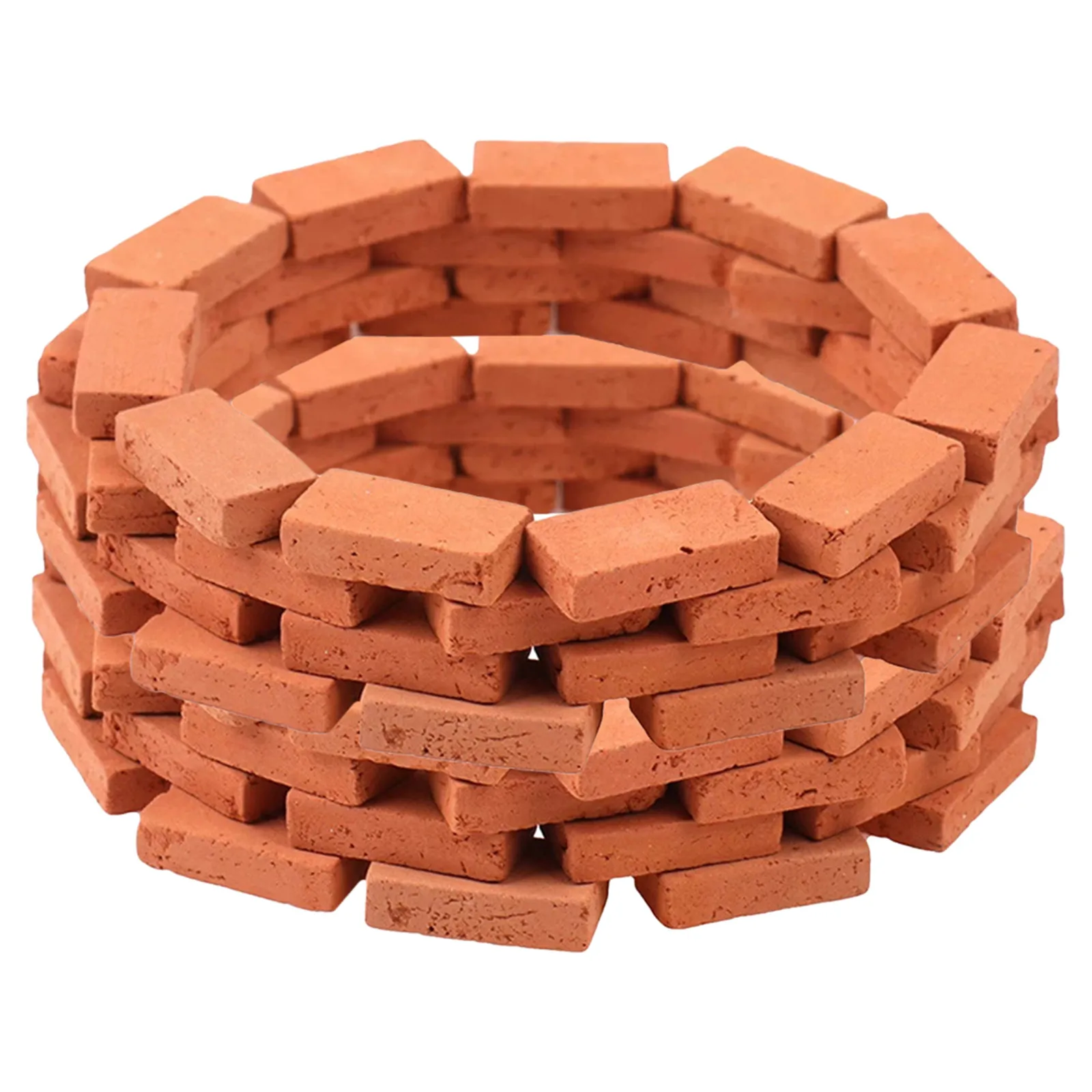 

150Pcs Miniature Brick Models Faux Bricks Clay Rectangular DIY Fake Wall Bricks for Sand Table Landscape Accessories