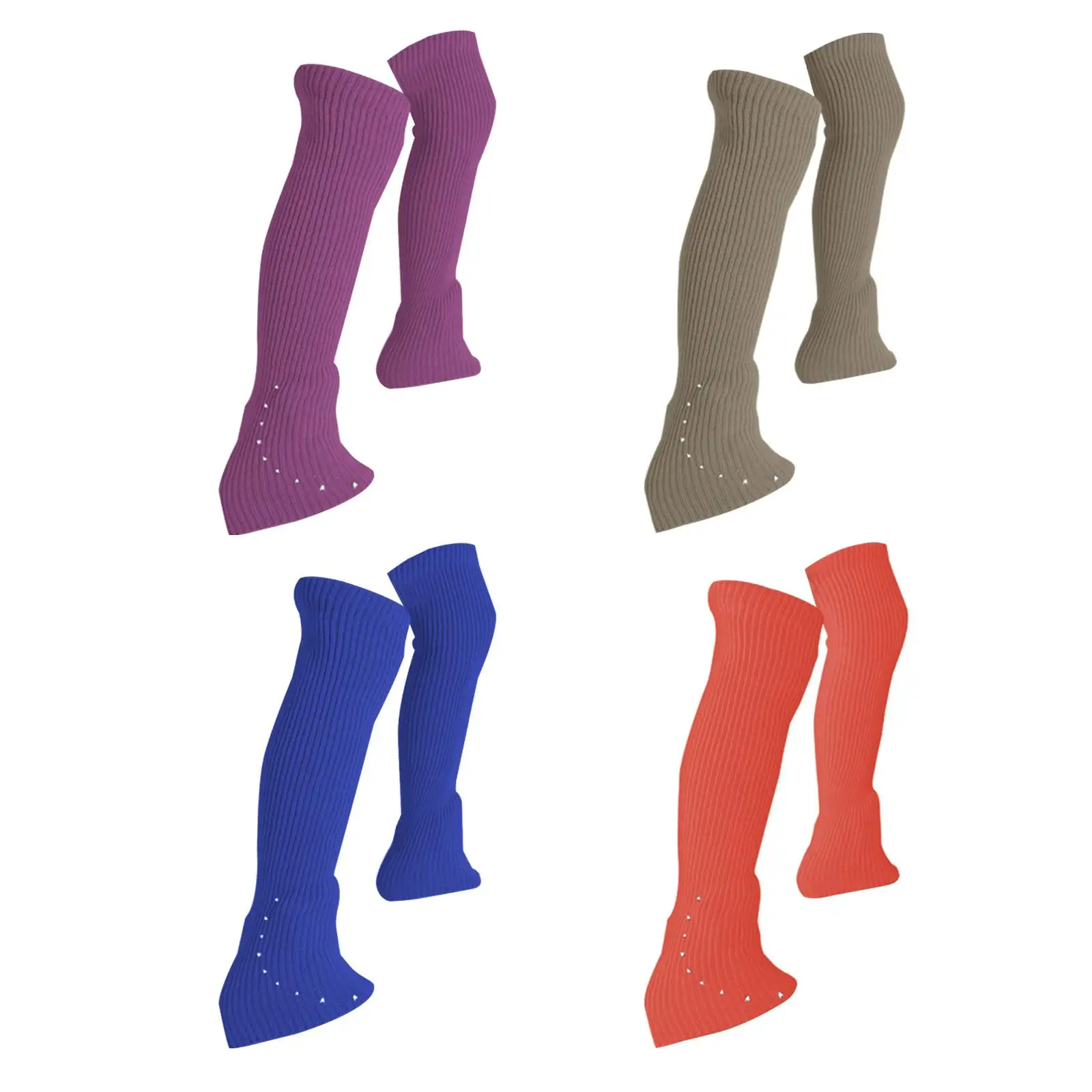 

Ice Skating Leg Warmers Decorative Keep Warm Knitted Long Leg Warmers with Rhinestone for Sports Winter Workout Dance Training