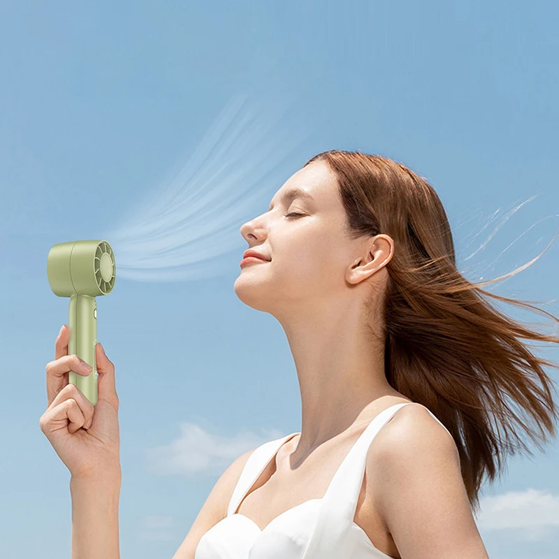 

Портативный ручной зарядный вентилятор, стандартный держатель, мини-вентилятор для студенческого общежития, летний охлаждающий инструмент, уличный маленький ручной вентилятор