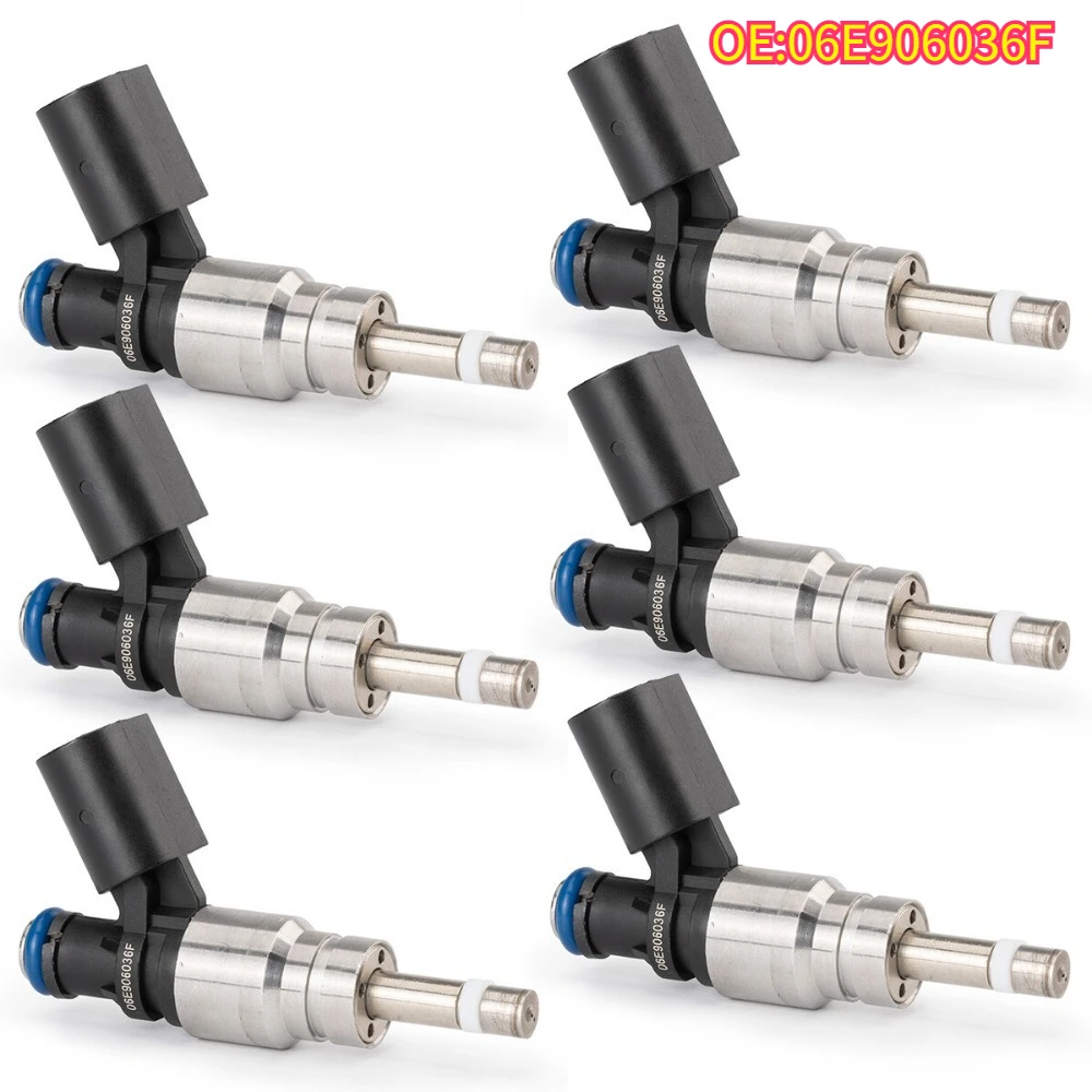 

High quality New For 1/6Pcs 06E906036F Fuel Injectors For Audi-A4 A5 A6 Q5 3.2L 08-12 06E906036F