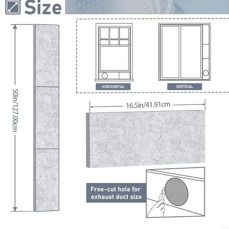 مجموعة من 3 ألواح الرغوة لعزل النافذة النافذة