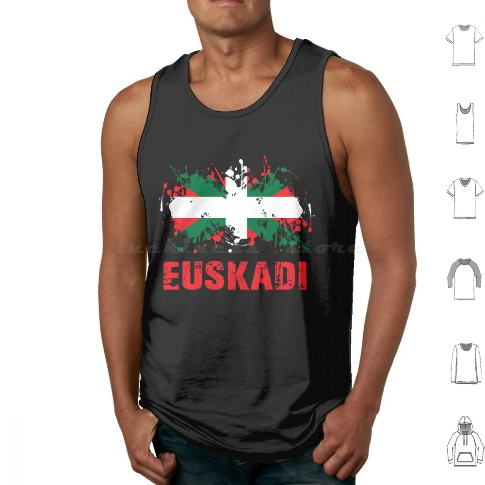 Basque Country And Euskadi For Basque Country Enthusiasts Tank Tops Print Cotton Pride Basque Ancestry Heritage Country