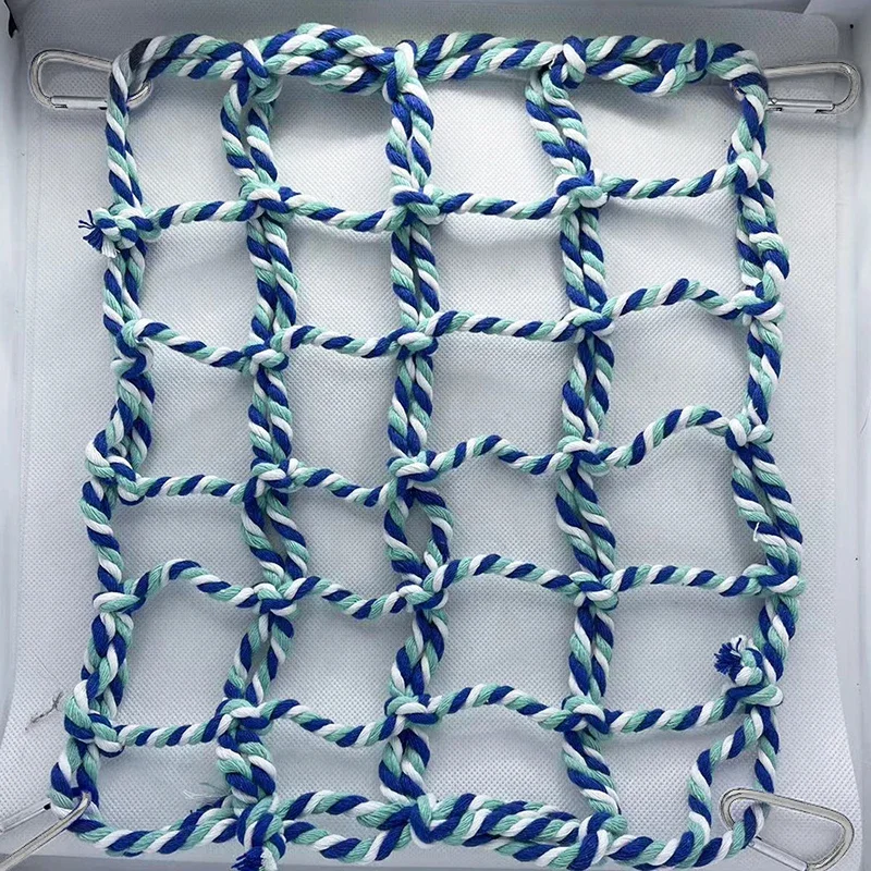 1Pcs Pet Hammock Net Sturdy Braided Bed for Small Pets Parrots Guinea Pigs Fun Hanging Play Sleep Gear view 4