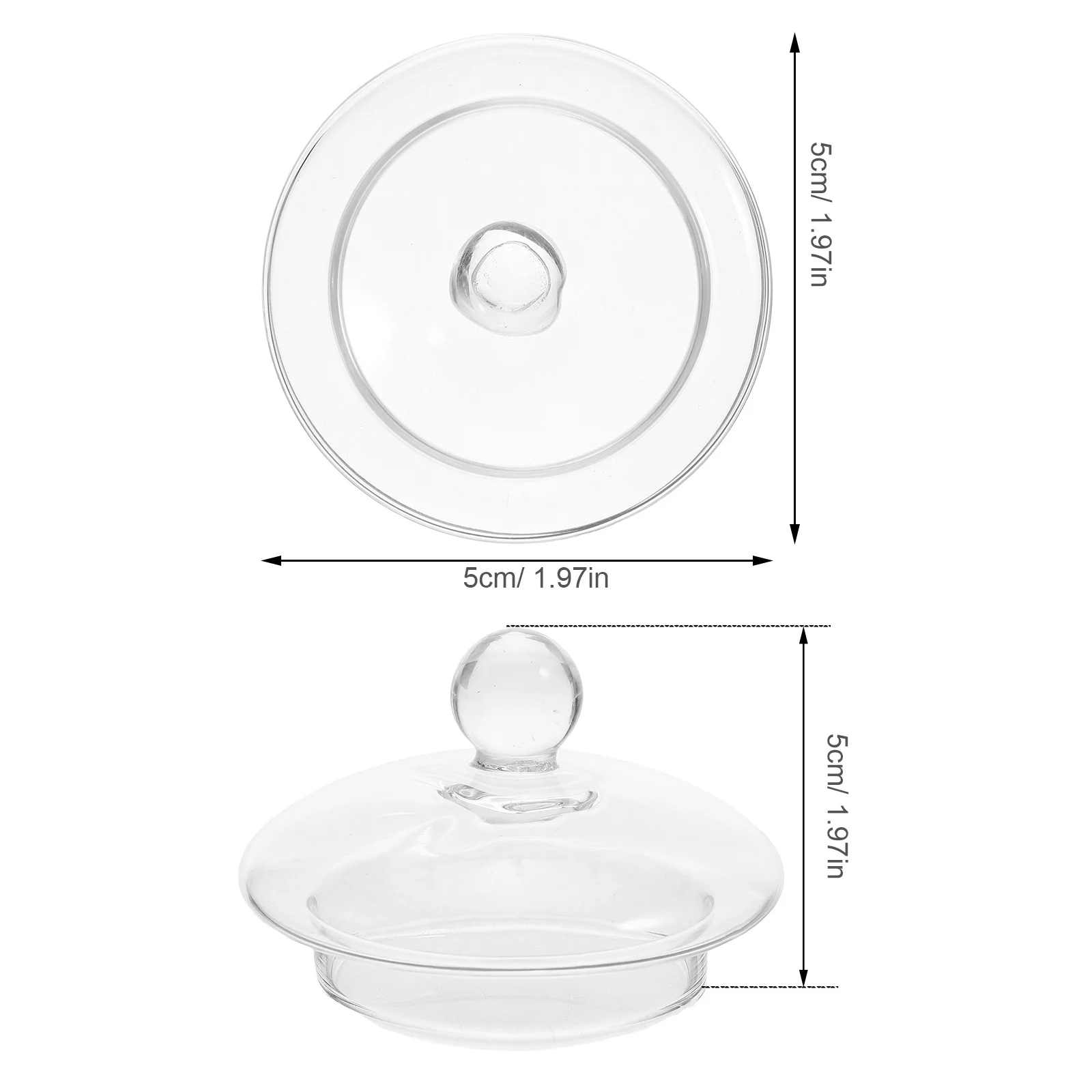 ฝาปิดกาน้ำชาทนความร้อน ฝาปิดแก้วโบโรซิลิเกตแบบถอดได้ ฝาปิดกาน้ำชาแบบใส