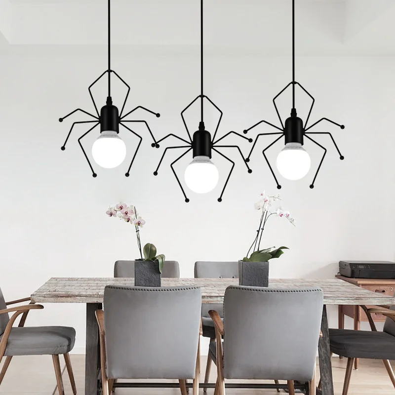 

Creative spider restaurant chandelier with a sense of high-end new wrought iron aisle light corridor light bedroom bedside