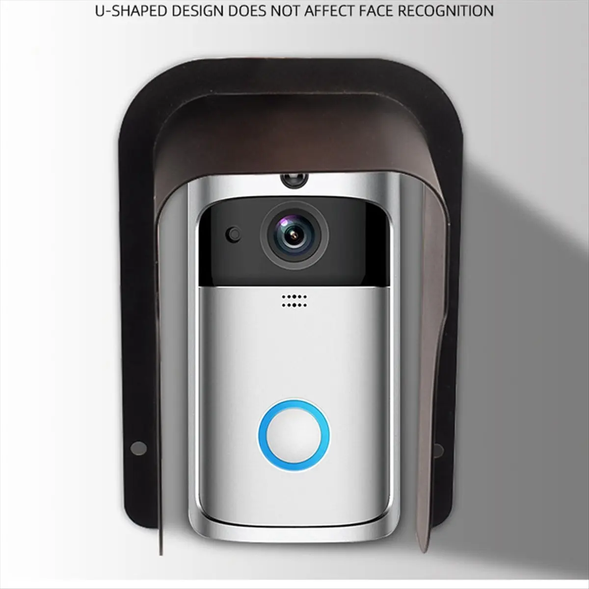 [Greatitem]Door bell Cover Weatherproof,Metal Ring-Doorbell Protector, Access Control Rain Cover,Outdoor Keypad Cover Protector