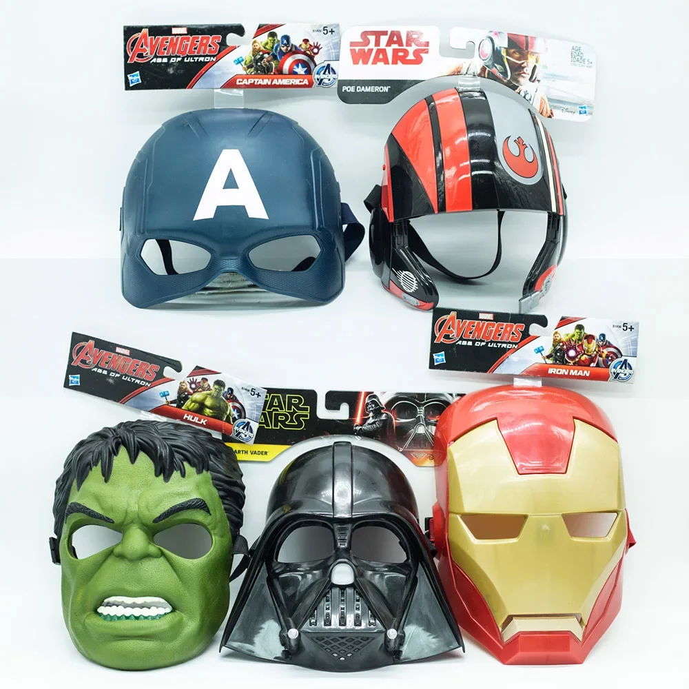 

Star Wars Marvel Masks Kids Party Cosplay Props Avengers Hulk Iron Man Yoda Captain Phasama America Darth Vader Stormtrooper Toy