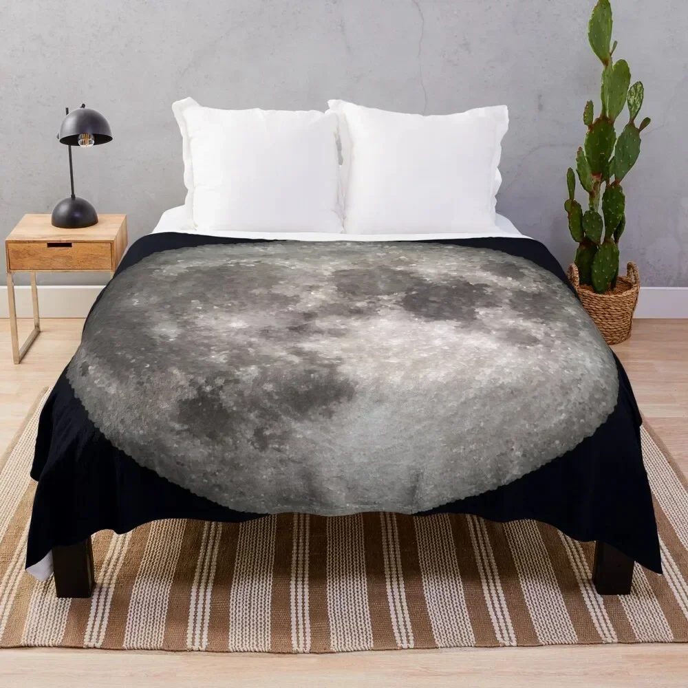 

Full Moon Throw Blanket Warm Flannel Blanket for Couch Chair Bedroom