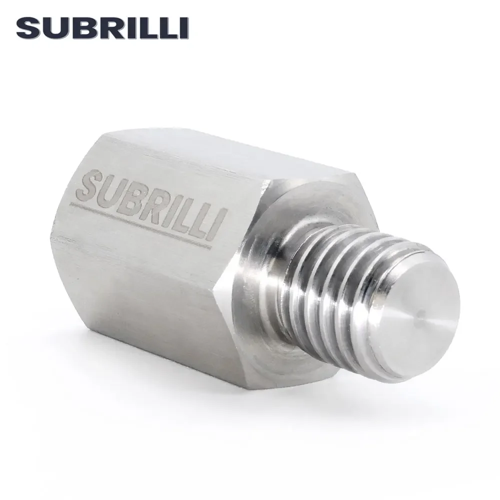SUBRILLI 1pc Stainless Steel Adapter For Diamond Drilling Core Bit Angle Grinder M14 To M10 Or M14 To 5/8"-11 Or 5/8"-11 To M14