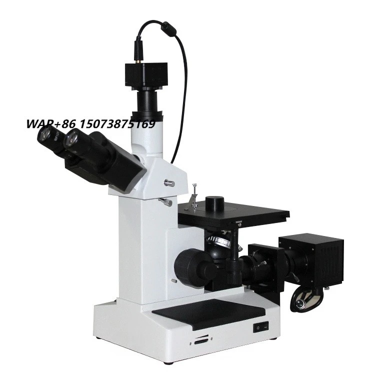 

4XCE 1000X Professional Trinocular Inverted Metallurgical Microscope With Image Analysis Software