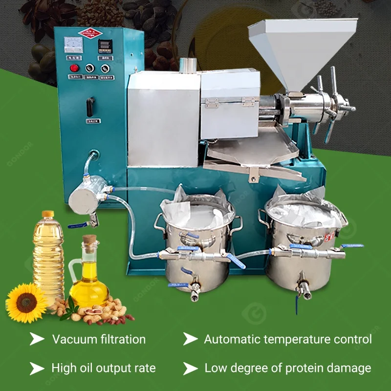 Mustard 3 1-2t/h extraction of edible oil from sunflower and coconut trees press