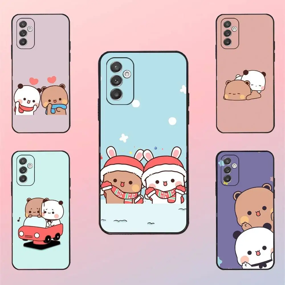 

Cartoon Bear BUBU DUDU Phone Case For Samsung S 25,24,23,22,30,21,10,9,Ultra,Plus,Lite,FE,4,5 G Black Soft Case
