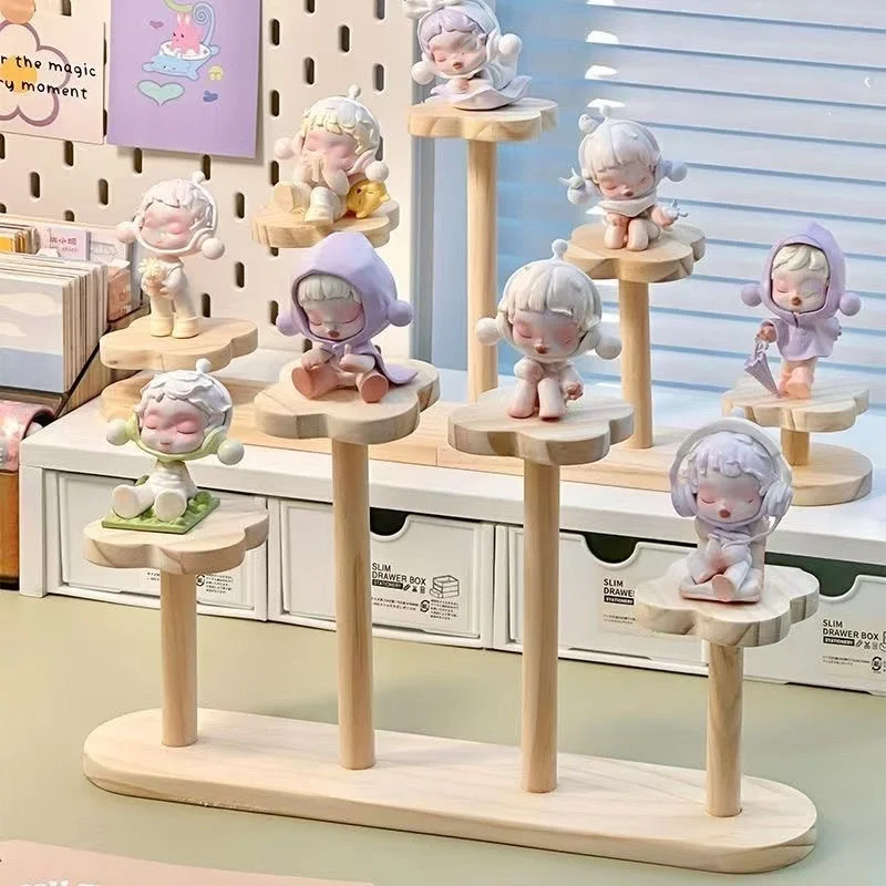 Holzständer Minifiguren Ausstellungsständer Holz Parfüm Organizer Cupcake Ständer für kosmetische Puppenmodelle Displays – Detail 4