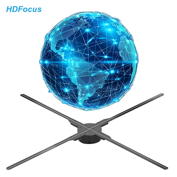 

HDFocus Holographic 3d Fan Led Hologram Display Advertising 100cm 3d Fan