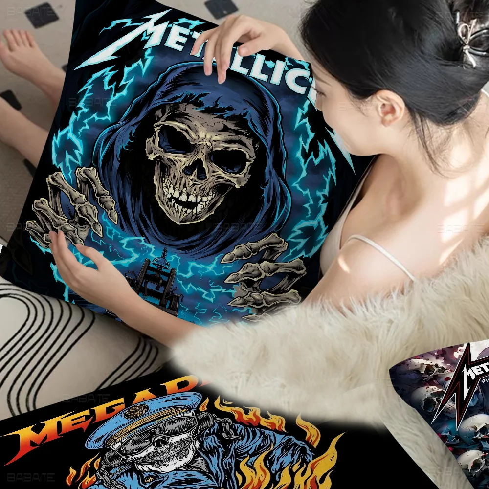 

M-METALLICA Pillow Cover for Bedroom Room and Living Room Sofa Decorative Cushion Cover