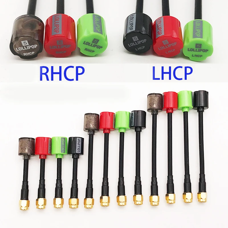 New 5.8G Lollipop5 FPV Antenna 2.8dBi SMA/RPSMA Connector LHCP RHCP For RC Drone DJI Googles Air Unit Transmitter Receiver Part