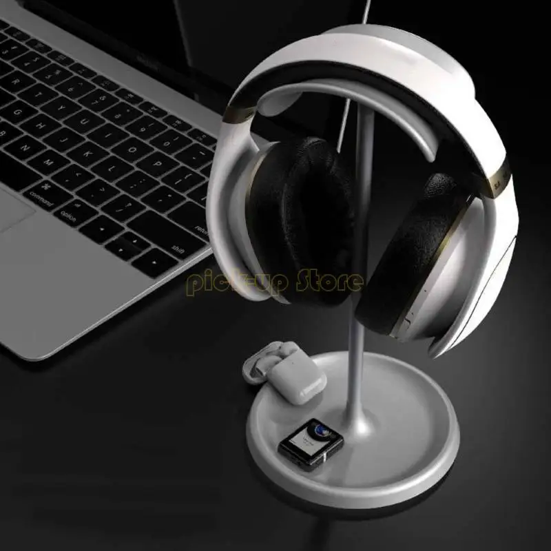 Q5WA Металлическая стойка для наушников с Antiskid нижним наушниками для отделения гарнитур