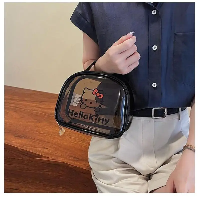 Hot Hello Kitty Princess Cartoon Borsa per il trucco Sanrio Girl Kawaii Borsa da bagno portatile portatile impermeabile Bagno Nuoto Spiaggia Nuovo