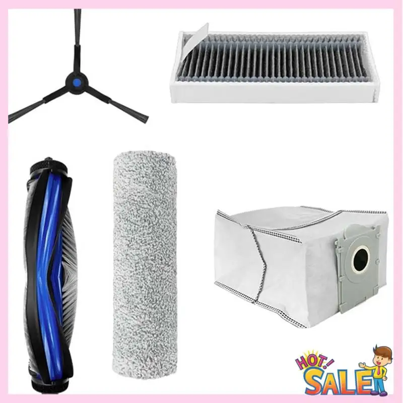 A88X Sikat Rol Utama + Kit Rol untuk Ecovacs X8 PRO/X8 PRO OMNI/X8 PRO PLUS Filter HEPA Sikat Samping Kantong Debu Bagian Vakum