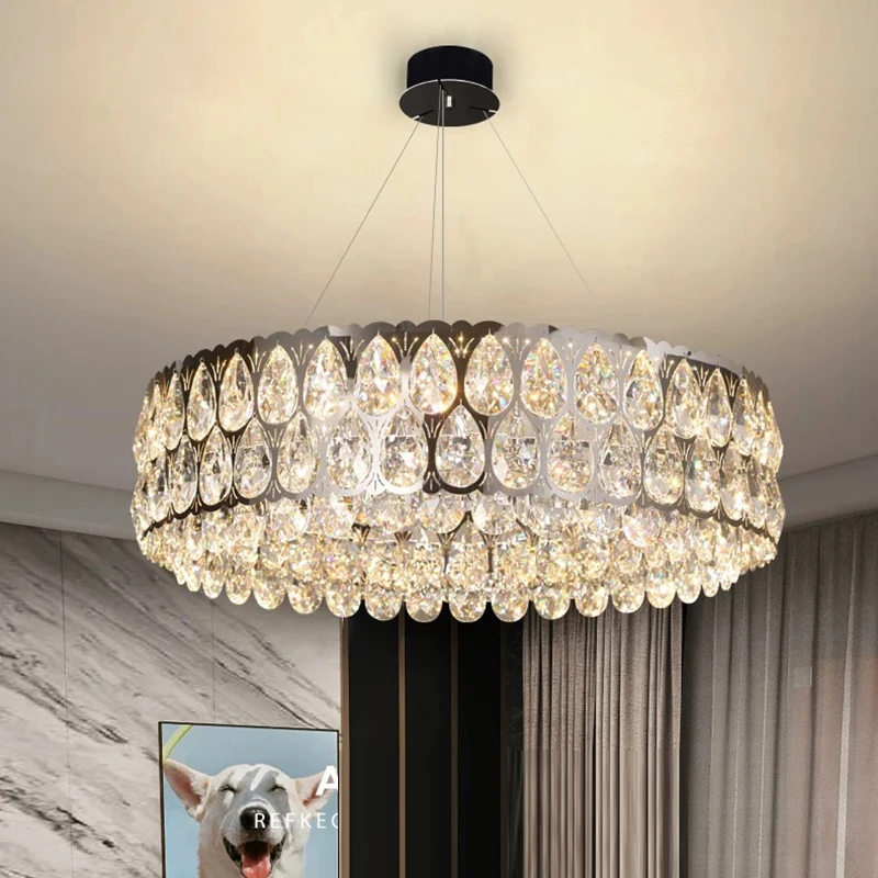 

home decorationPendant lights, luxury crystal living room chandelier, dining room Pendant lamp, ceiling light, indoor lighting
