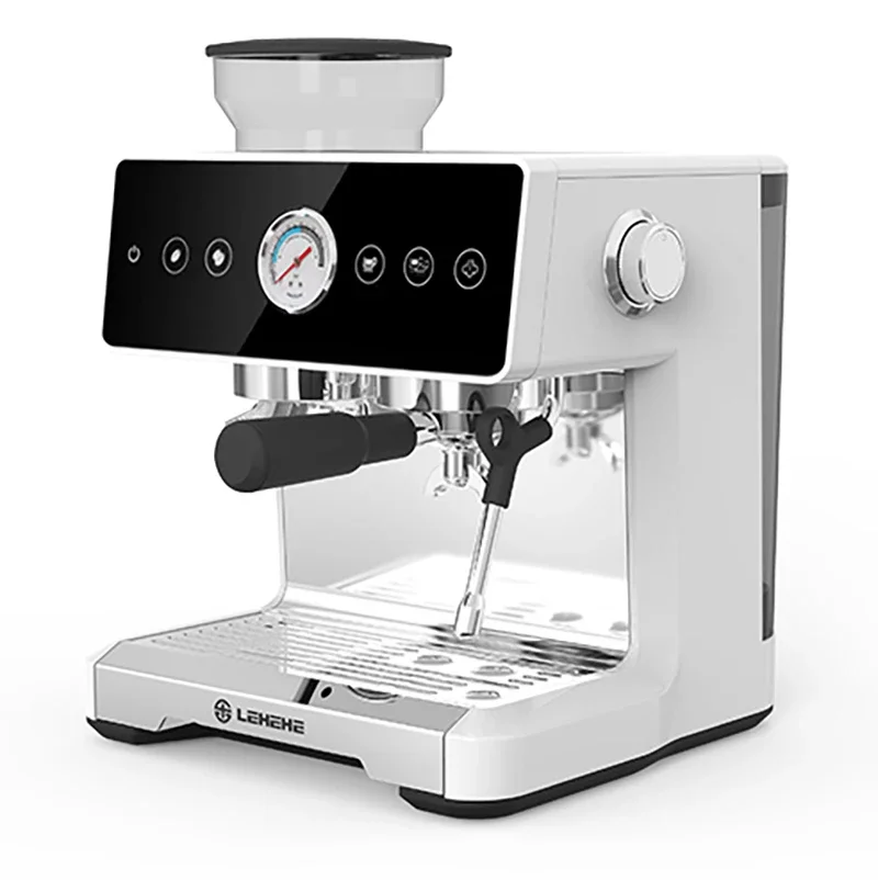 

Original New Italian Lehehe Commercial Electric Coffee Maker Portable Semi Automatic Mini Espresso Coffee Machine With Grinder