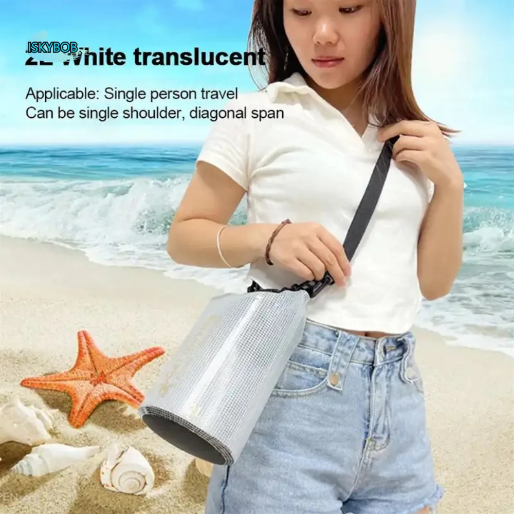 

Drifting The Songkran Festival Phone Pouch Outdoor Swimming Dry Bag 2L PVC Mesh Bag Lightweight Transparent