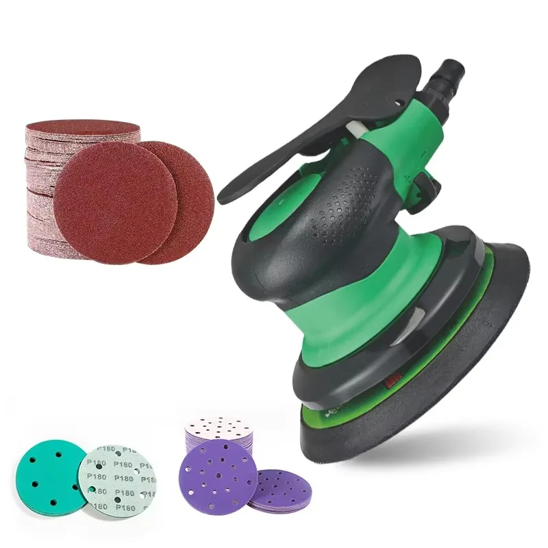 5 Inch Random Orbital Sander125/150mmSandpaper Sander Stone Wood Metal Polishing Air Sander Pneumatic Tools Car Polisher