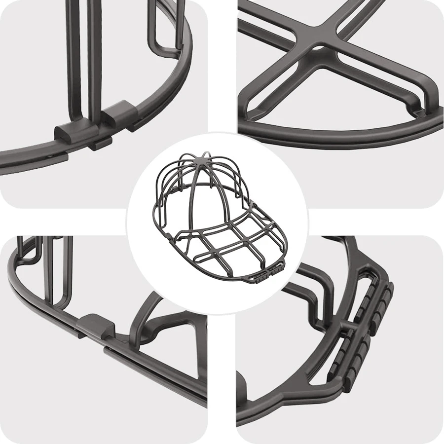 다기능 야구 모자 와셔, 성인 및 어린이용, 모자 와셔 프레임, 세척 케이지, 더블 데크 모자 클리너 셰이퍼 보호대