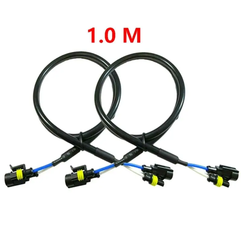 2 Stücke 100 cm HID Xenon Vorschaltgeräte AMP Anschlüsse Verlängerungskabel Hochspannung 35 watt 55 watt 75 watt 100 watt Reaktoren Für H1 H3 H7 H8 H9 H11 Lampen