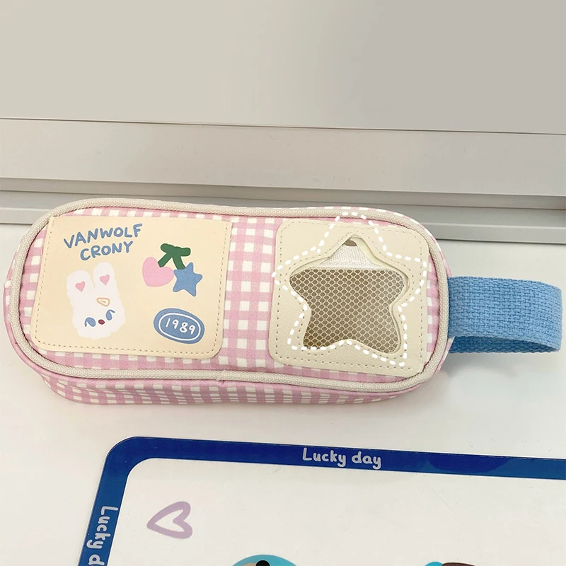 السفر ماكياج المنظم أدوات الزينة حقيبة طالب مقلمة حقيبة التخزين المحمولة القلم حقيبة حزمة منفصلة المنظم حقيبة هدية #2