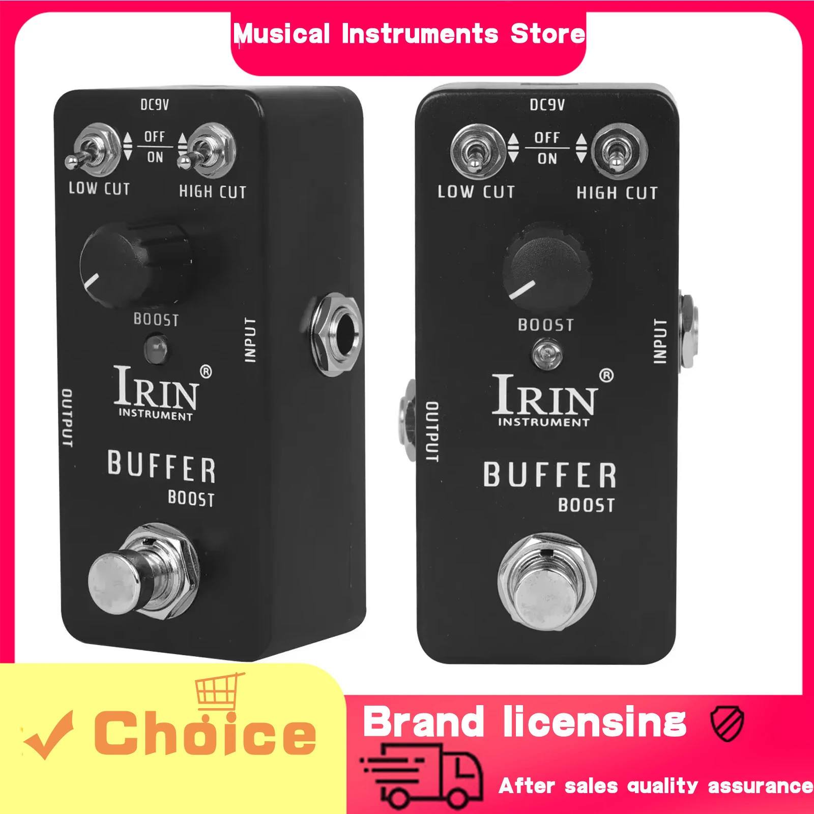 

IRIN Buffer Boost Guitarra Effect Pedal Signal Booster Effects True Bypass Pedals Classic Tone Electric Guitar Accessories