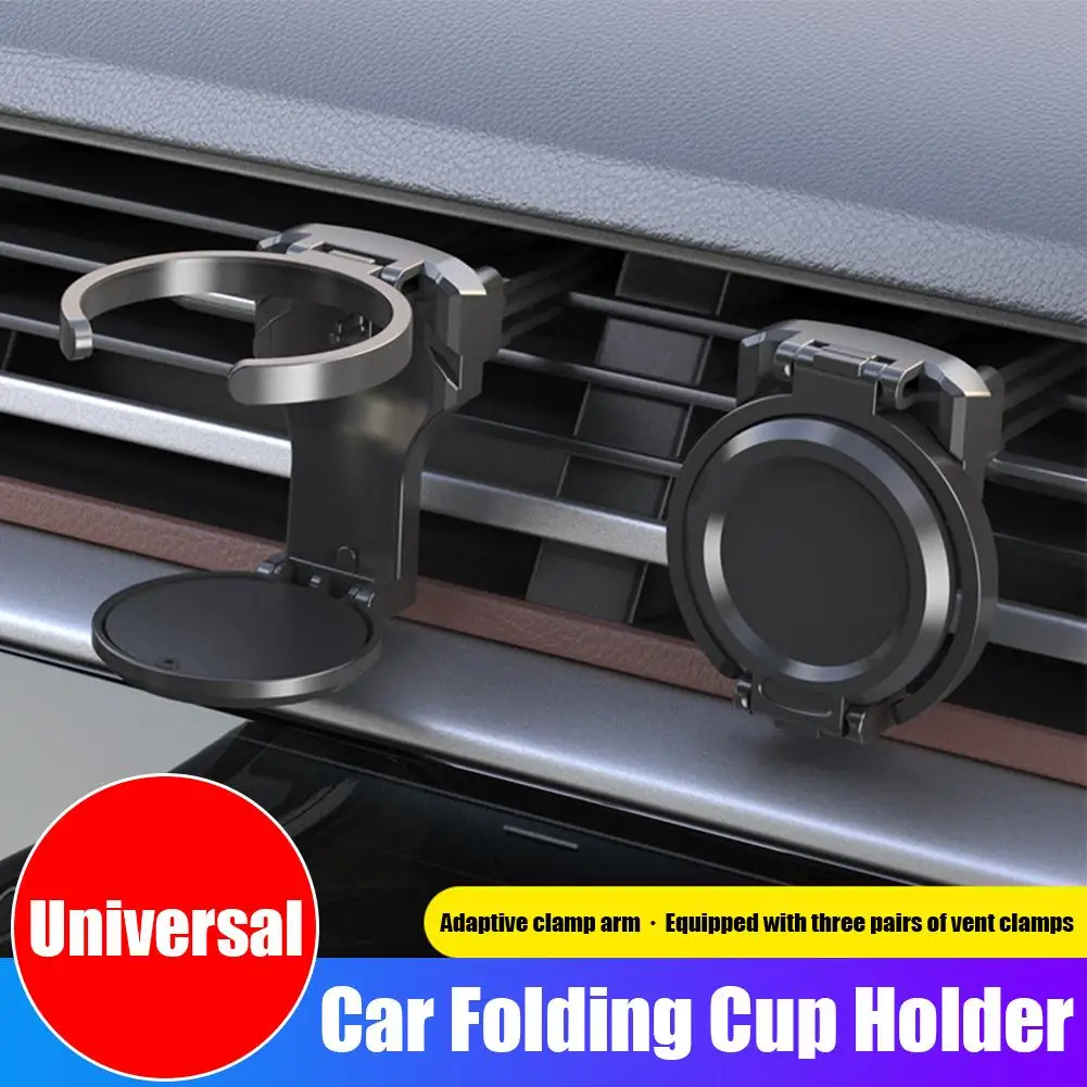 

Universal Car Folding Air Vent Cup Holder Coffee Water Car Cola Beverages Stands Accessories Interior D7A7