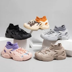 Sneakers da ragazza per ragazzi lavorate a maglia Slip On comode scarpe sportive per bambini primavera autunno scarpe da corsa morbide antiscivolo per bambini