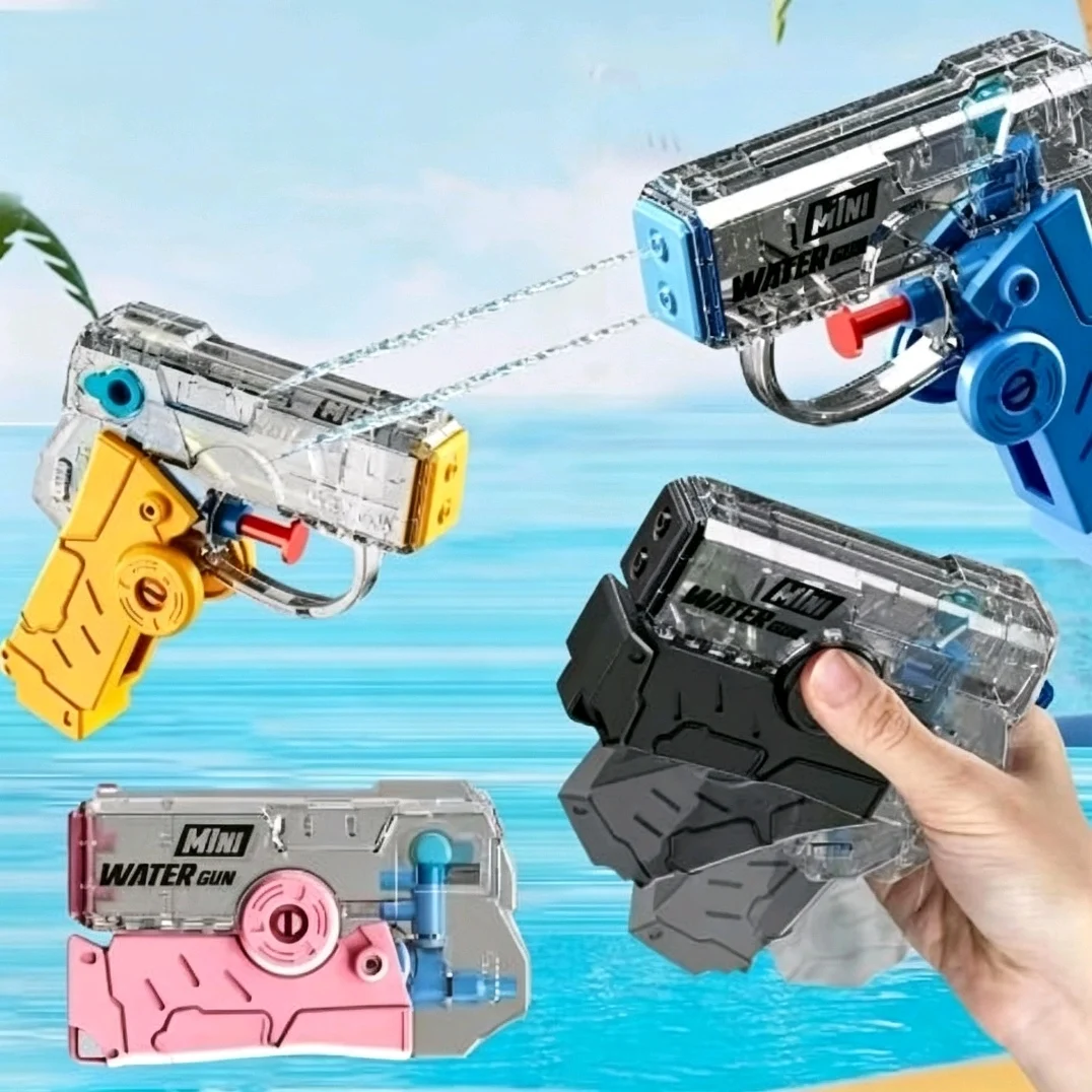 Manual Water Gun Fingertip Gyroscope Fidget Toy Summer Pool Party Beach Shooting Games Outdoor Toys Gifts for Boys Girls