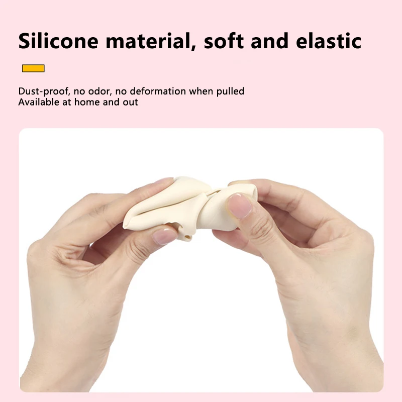 Breathable Silicone Travel Portable Water Drop Sponge Powder Puff Dust-proof Beauty Makeup Egg Silica Gel Storage Box image 3