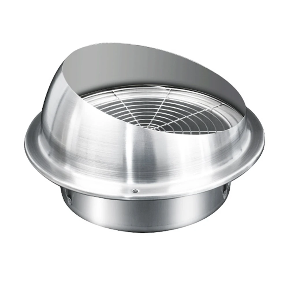 Tapa de conducto de escape de techo y pared de acero inoxidable, tapa de ventilación, válvula de salida impermeable, tubo de escape de ventilación, tapa de salida de Campana Extractora