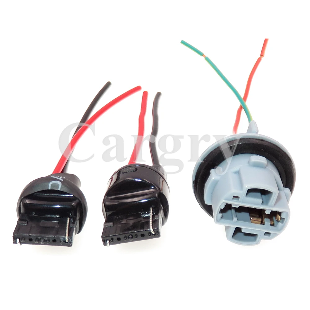 

1 Set 2P Auto Wiring Terminal Plug T20 W21W 7440 AC Assembly Automobile Wire Connector Car Cable Socket