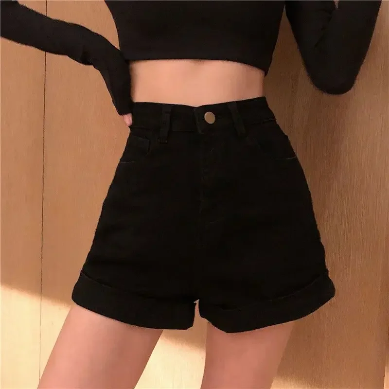 

Female Short Jeans Pants Vintage Jorts High Waist Women's Denim Shorts Stretchy New In Outfits Elasticty Youthful To Wear Hot XL