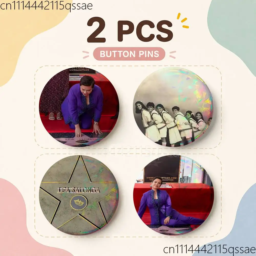 FOR Lea Salonga Miss Saigon 25/32/44/58/75mm Badges Tinplate Soft Button Pin Brooch Metal Badge Custom Accessories Hat Bag Lapel